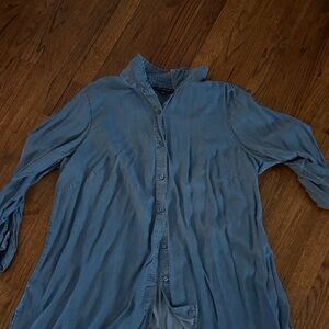 Blue Button-Up Shirt